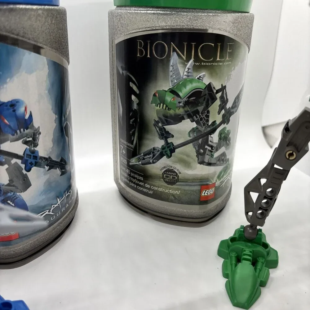 LEGO BIONICLE: Rahkshi Lerahk (8589) | Rahkshi Guurahk (8590) With Canister